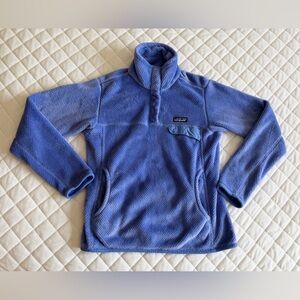 Patagonia Women's  Snap-T Pullover Waffle Fleece Jacket Small Super Soft Purple